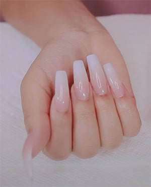 Kawaii Nails Salon Nail Art Pink After